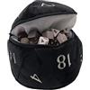 Ultra Pro Board Games- Dice Bag Ultra Pro-D20-Borsa per Dadi in Peluche, Colore Nero, 15680