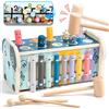 Fajiabao Giochi Legno Bambini 1 Anno con Xilofono/Acchiappa La Talpa Giochi Montessori 1 Anno Gioco Bambino Bimba 1 2 Anno Labirinto Digitale Regalo Natale Bambini 1 Anno