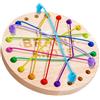 Flero Brainy Knots Rope Untangling Gioco da tavolo di strategia, gioco di logica e puzzle di nodi, Twisted Games Puzzle di corde colorate e intrecciate, gioco per famiglie