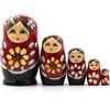 Syglawnd Matrioska, 5 pezzi/set bambole che nidificano, bambola matrioska in legno, divertenti bambole russe che nidificano, giocattoli impilabili per bambini, decorazione domestica