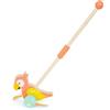 WoodenFun Animale scorrevole in legno, giocattolo educativo motorio per bambini a partire da 1 anno (pappagallo)