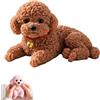 Generic Antistress Cane Teddy Simulazione TPR Morbido 300g Decorazione Scrivania，D | Cane Teddy simulazione realistico, TPR morbido stretch, 4 colori, 300g, decorazione scrivania e idea regalo