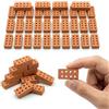Fonyiunce 100 Pezzi Mattoni in Miniatura, 2 * 1cm, Mini Modello Mattoni in Terracotta | Mattoni in Miniatura Rossa, Costruire una stabilità, Impermeabile e resistente all'umidità, per Micro Paesaggio Diorama Casa