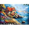 CHengQiSM Puzzle da 1000 pezzi, per adulti, paesaggio, riva del mare, fiori | Puzzle per ragazzi e amanti del puzzle, 70 x 50 cm