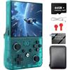 migofee R36MAX 2 Console di gioco portatile retrò, display IPS HD da 4,5 pollici | Impugnatura staccabile, memoria da 128 GB, batteria da 4000 mAh, Linux open source, console emulatore portatile, verde 64G