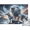 ZQXJNHPKRB Leone di Ghiaccio Animale Fantasia Puzzle 1000 Pezzi Carta per Adulti Stile Magico Relax Famiglia Decorazione Regalo 38x26cm/1000pcs