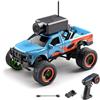 Dilwe Auto RC con Telecamera 2.4G Veicolo Fuoristrada Telecomandato con Telecamera HD Giroscopio LED Luci Controllate da APP Guida Coinvolgente (BLUE)