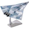 MOUDOAUER 1/144 Scala Cina Air Force Sesta Generazione Fighter Jet J-36 Modello di caccia Modello in lega Diecast Aereo Giocattolo per la Collezione