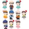 Mikikit Set di 10 Miniature Bamboline in Resina senza Sbiadimento per Decorazioni da Tavolo e Casa, Ornamento Carino per Micro Paesaggi e Bonsai Stili multipli
