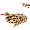 deegbbyi 100 cm Serpente di Peluche, Peluche a Forma di Serpente in Pitone | Giocattolo Realistico per Scherzi con Snake Finto, Per Halloween Pasqua Natale Compleanno (Marrone Scuro)