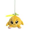 DIVINA Peluche Limone Kawaii, PICO, Morbido Tessuto di Qualità, Giallo, Italian Design - cod. TOY 9