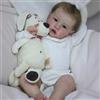 TKYFOYS Bambole Reborn Neonata 49 cm Femmine Morbido Silicone Vinile Ragazzi E Ragazze Regalo Giocattolo Reborn Bambola Femmina Morbido Adatto Per 3 Anni