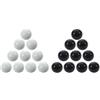 Tarragona 20 Pezzi Marmi 16 Mm Biglie di Vetro Knicker Sfere di Decorazione Colore Nuggets e Nero