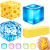 TELAOBAN 9 Pezzi Mistery Box Squishy Set, Mystery Box Squishy squishies, Cubi colorati in confezione regalo, Scatola palline sorpresa spremere, Spremere Sensoriali Soft, Ideali Come Regalini per Feste