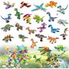 Seivunol 24 Mini Dinosauri da Costruzione, Regalini Fine Festa Compleanno per Bimbi | Mini Dinosauri in Mattoncini, Gioco di Costruzione 12 in 1, Regali per Feste, Natale Pasqua, Premi Scolastici, per Piccoli 3+