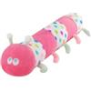 Xshelley Cuscino imbottito a forma di bruco, in peluche, 54 cm (rosa) | Morbido peluche per ragazze e ragazzi, adatto per neonati, cuscino morbido