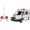 Generico Ambulanza Telecomandata Ambulanza Giocattolo con Luci Suoni Sirene Porte Apribili Autoambulanza Grande Scala 1:16 RadioComando Pronto Soccorso Suoni Luci Led Movimento Veicolo Soccorso (A)