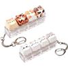 higyee Giocattolo Fidget tastiera gatti portachiavi clicker, 4 pulsanti | Simpatico gatto Fidget Tastiera Giocattoli dita antistress, Mini tastiera Clicker Portachiavi, per adulti bambini