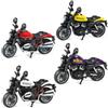 LIULINY 4 Pezzi Simulazione Moto Modellini, 1:36 Modellino Moto in Scala | Mini Motos Modello Motocicletta in Lega, Moto in Miniatura per Modello da Collezione, Decorazione, Regalo Appassionato Moto