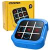 YAMIQUI Gioco Tris Elettronico, 4 in 1 Tic Tac Toe Tris Elettronico per Bambini | Portatili Giocatori Per Famiglie Scacchiera Gioco Digitale, Giocattoli Fidget Educativi Viaggi per Bambini Adulti, Blu