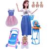 Comebachome Bambola incinta 11.8 Bambola incinta con articolazioni mobili con bambino nella pancia per giocattoli per bambini Accessori per casa delle bambole, Utilizzo interno