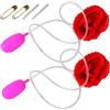 CNAFGBGG Fiore Che spruzza Rosa Rossa 2 Set scherzi del Primo d'aprile Fiore da Clown Che schizza Trucco con l'acqua Scherzo Realistico con Rosa per la Festa.