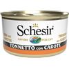- Cibo umido per gatto Schesir Tonnetto con carote lattina 70 g
