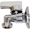 - Rubinetto lavandino sfera cromato con rosetta 1/2" per 3/4"