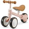 kk Kinderkraft Kinderkraft CUTIE, Triciclo senza pedali, sella regolabile, Rosa