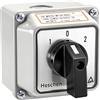 Heschen Interruttore selettore universale rotativo, SZW26-20/D202.2D, con scatola esterna e interruttore generale, ad inserimento, LW28-20/4, 660V 20A, 3 posizioni on-off-on, 8 terminali bifase, CE