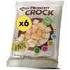 EatPro Snack Proteici Croccanti EatPro, 6 Crunchy Crock Gusto Cacio e Pepe | Snack Salati Monoporzione, Keto, 30% Proteine, 28% Fibre, 10% Carboidrati, Low Carb, High Protein