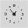 Giallobus - Orologio da Parete Adesivo Grande Float - Typos - Legno Mdf - Float ⌀ 60/80/110cm - 09 - Cement - Orologio da parete moderno - Numeri adesivi 3d - Diametro variabile 60/80/100cm