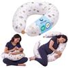 DOLCI SOGNI Cuscino Gravidanza e Allattamento Multiuso | Cuscino Gravidanza per Dormire | 100% Cotone OEKO-TEX Sfoderabile | Regalo Donna Incinta premaman