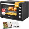 TZS First Austria - Mini Forno 60L 2000W - Fornetto spazioso per pizza con temperatura fino a 230°C e 6 modalità - Con timer di 60 min, 4 altezze di inserimento, teglia, griglia e spiedo rotante