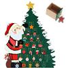 Bakaji Calendario dell' Avvento di Natale In Legno con 24 Cassetti Numerati per Sorpresa Decorazioni Addobbi Natalizi Casa (Babbo Natale con Albero)