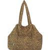 Fritzi aus Preussen Fritzi Tonnje Shopper Borsa Shopper Donna Capiente e Leggera in Nylon Borsa a Spalla con Chiusura a Bottone a Pressione Leopardata per Quotidiano Lavoro Viaggi 21 L Blu, Nero, Verde-Rosa, Giallo-Nero