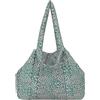 Fritzi aus Preussen Fritzi Tonnje Shopper Borsa Shopper Donna Capiente e Leggera in Nylon Borsa a Spalla con Chiusura a Bottone a Pressione Leopardata per Quotidiano Lavoro Viaggi 21 L Blu, Nero, Verde-Rosa, Giallo-Nero