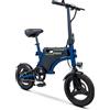 ARGENTO Bici Pedalata Assistita Micro E-Bike 14" Colibri Blu E Nero