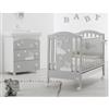 Azzurra Design Set Azzurra Design Mars con Lettino + Bagnetto Fasciatoio + Set Piumone con Materasso e Cuscino Traspirante in OMAGGIO : Colore - Grigio
