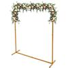 lieroda Arco nuziale con base, arco in metallo dorato, 2 x 1,5 m, telaio decorativo | Struttura smontabile con barra trasversale e viti ad ali per un montaggio rapido e una progettazione flessibile con