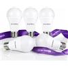 Uk Timple Lampadina LED E27, ad alta luminosità, luce diurna 6500 K, 11 W = 110 W alogena, A60 Cap GLS 1200LM lampadine a risparmio energetico 86%, non dimmerabile, Ra ≥ 80 25000 ore di vita