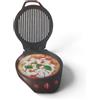 ClaShop Forno Pizza Elettrico 1200W, Pizza Pronta in 4-6 minuti, con doppia piastra antiaderente; grill e liscia,timer fino a 30 minuti