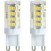 BULBEAWICK Lampada LED G9 12 V 5 W, 450 LM, lampada LED Bi‑Pin G9 a bassa tensione | Lunga durata di vita,per illuminazione camper, lampadario, applique murale, decorazione vetrina, dimmerabile,5W 2 pezzi 6500K