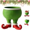 Generico Ciotola per snack elfo ladro verde scontroso per le feste - Contenitore per dolciumi e dolcetti natalizi, Decorazione da tavola incantata, Espositore da scrivania festivo (1Pc)