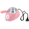 Haofy Strumento da elettrico per fonduta di caramelle al cioccolato con fonduta con set di stampi fai-da-te per fondere il cioccolato(Rosa)