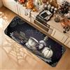 Generic Tappeto da cucina a tema gotico con pozione e zucche di Halloween, 40 x 119 | Decorazione da cucina gotica, tappeti runner da cucina, tema autunnale spettrale, grafica con bottiglia di pozione