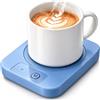 Azxb Scalda Tazze & Candele Elettrico, Pannello Alluminio 55℃ Per Caffè/Latte/Tè, Accessorio Mantiene Caldo, Spina UE, Blu
