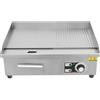 SOLOCJNL Forno elettrico bistecca, 3000w forno elettrico bistecca in acciaio inox, temperatura regolabile, capacità serbatoio olio argento 0,5 litri, ampiamente usato in mangiatoi, mense, negozi a catena,