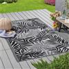 Bestlivings Tappeto esterno resistente alle intemperie e ai raggi UV (160 x 230 cm/felce), tappeto in plastica per giardino, balcone, terrazza, tappeto esterno