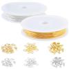 Integrity.1 2 Pezzi Catena a Serpente Rotonda in Acciaio Inossidabile da 3 m, Catene per Collana in 304 Acciaio Inossidabile, Catena Bulk Placcato Oro Graffetta, per L'Estensione del Braccialetto Collane